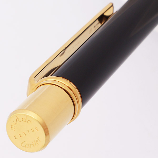 Cartier ボールペン 黒と金　must de Cartier 詳細ページ | 万年筆 ボールペンなど高級筆記具の販売・買取